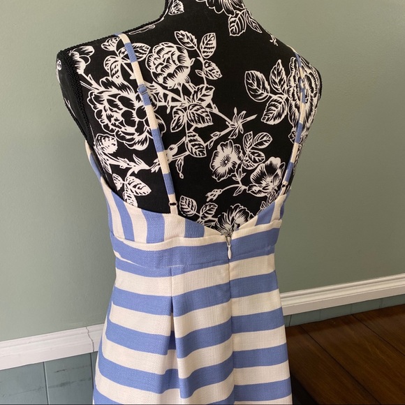 Lovers + Friends Striped Blue Ocean Waves Dress, M - Picture 7 of 8